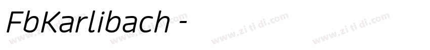 FbKarlibach 字体转换